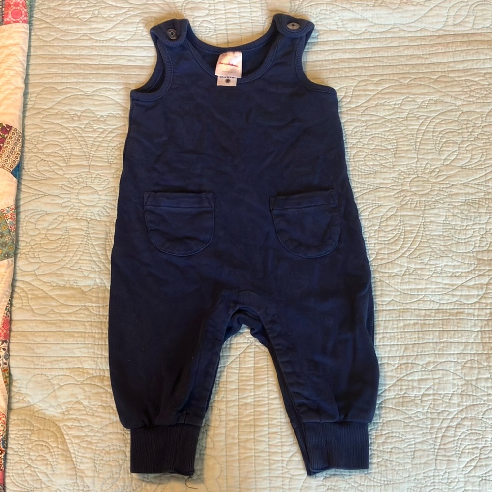 Hanna Andersson baby French terry overalls and leggings both size 6-12 months